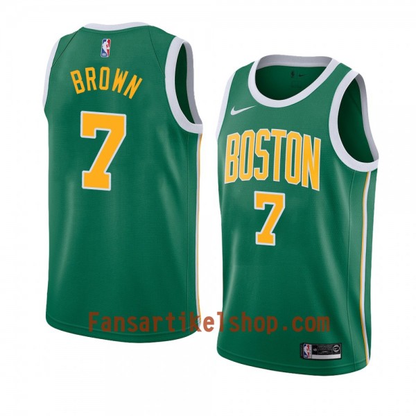 Boston Celtics Trikot Jaylen Brown 7 2018-19 Nike Grün Swingman - Herren